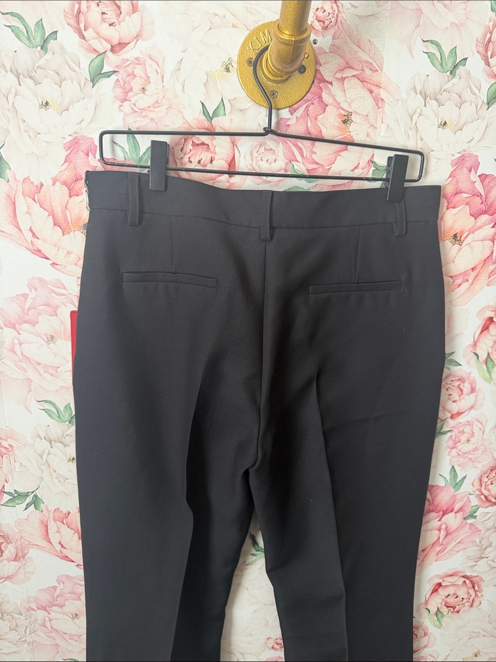 NWT Valentino Women's Crepe Couture dress trousers Slim fit flare Black EUR 42 6 - Picture 6 of 12